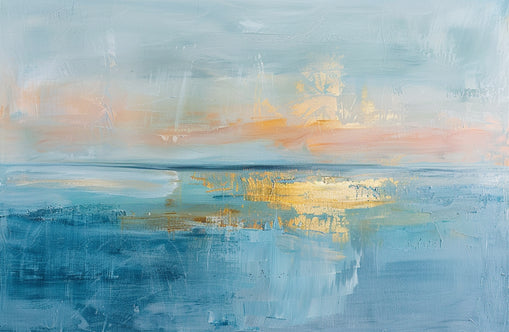 Gold light on quiet water