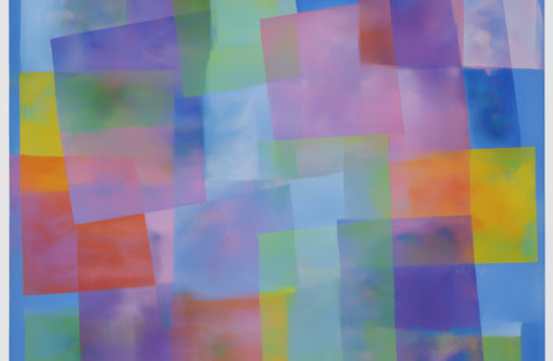 Blue field under shifting pastels