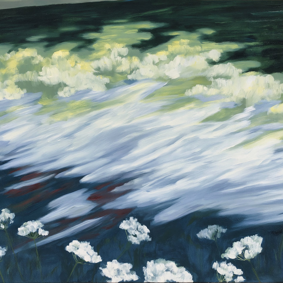 Wind skimming the wildflowers
