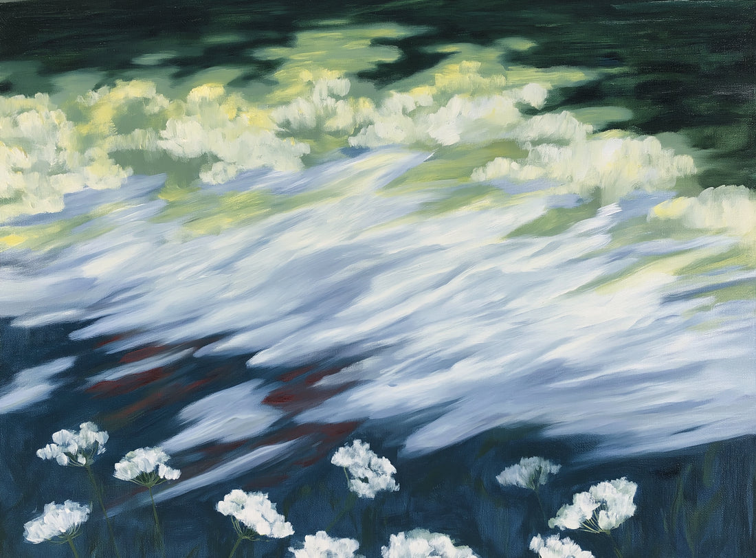 Wind skimming the wildflowers
