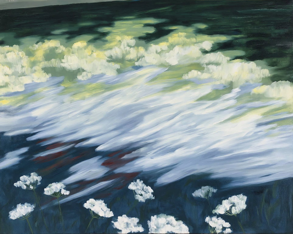 Wind skimming the wildflowers