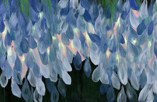 Wisteria over still water