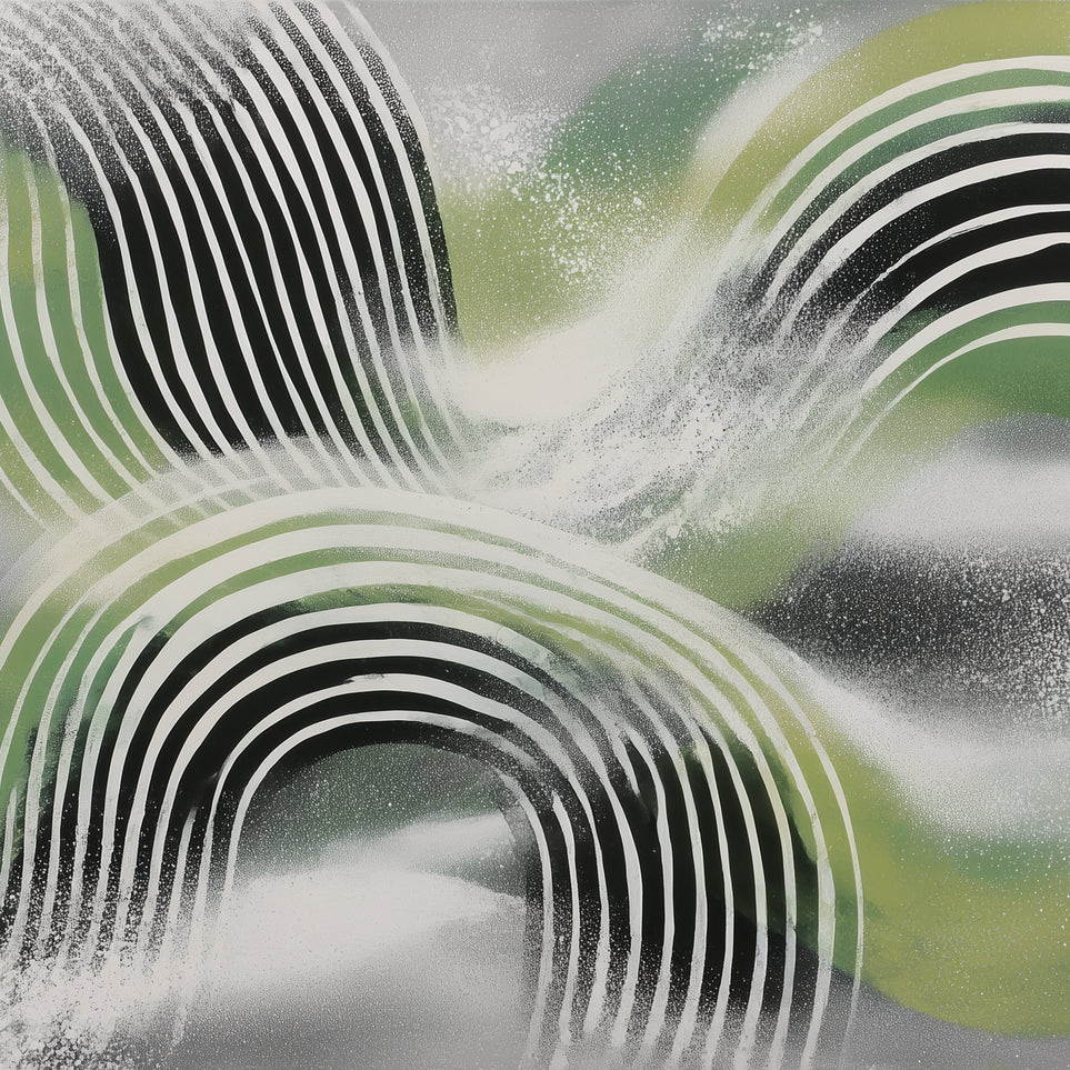 Stripes within the green haze