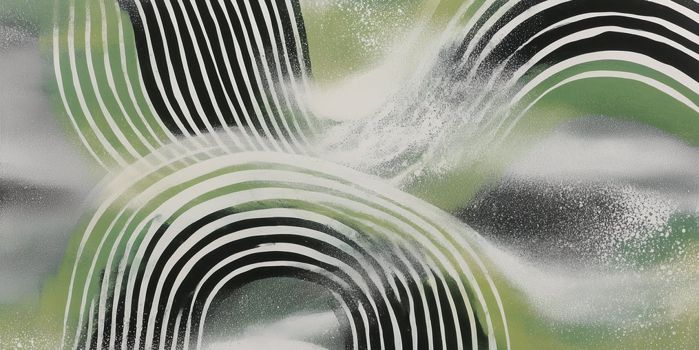 Stripes within the green haze