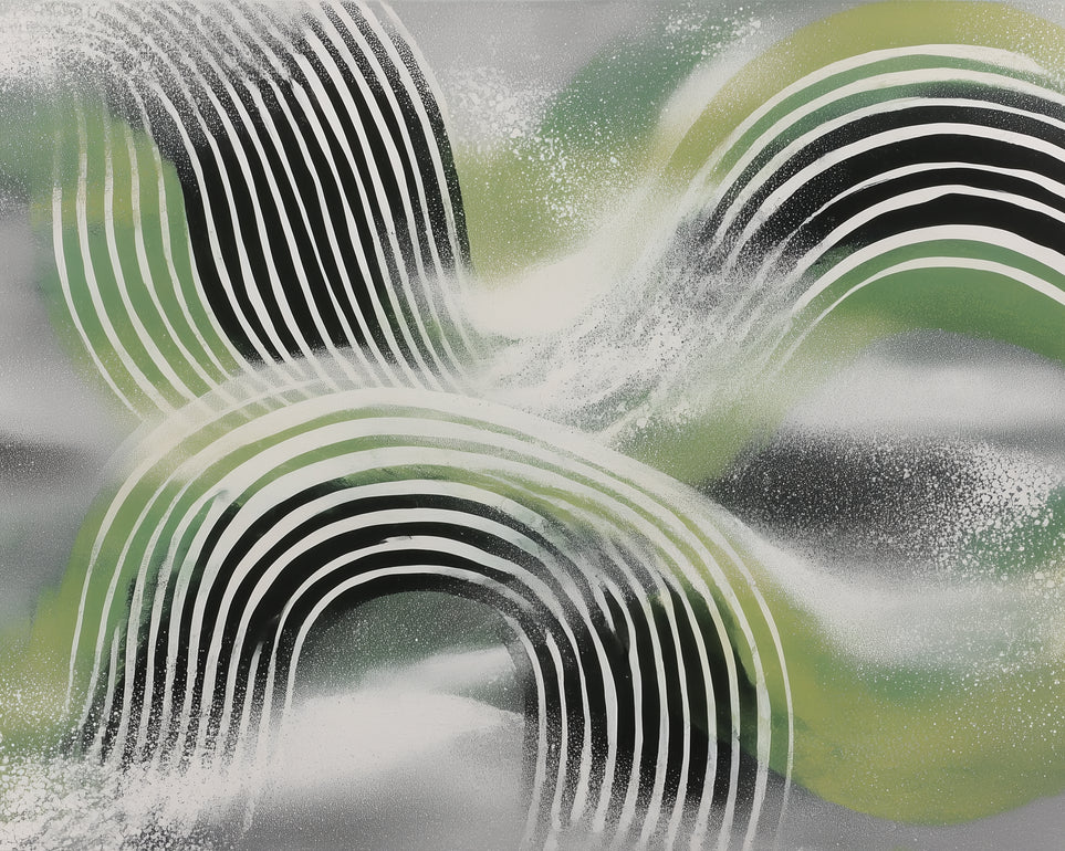 Stripes within the green haze