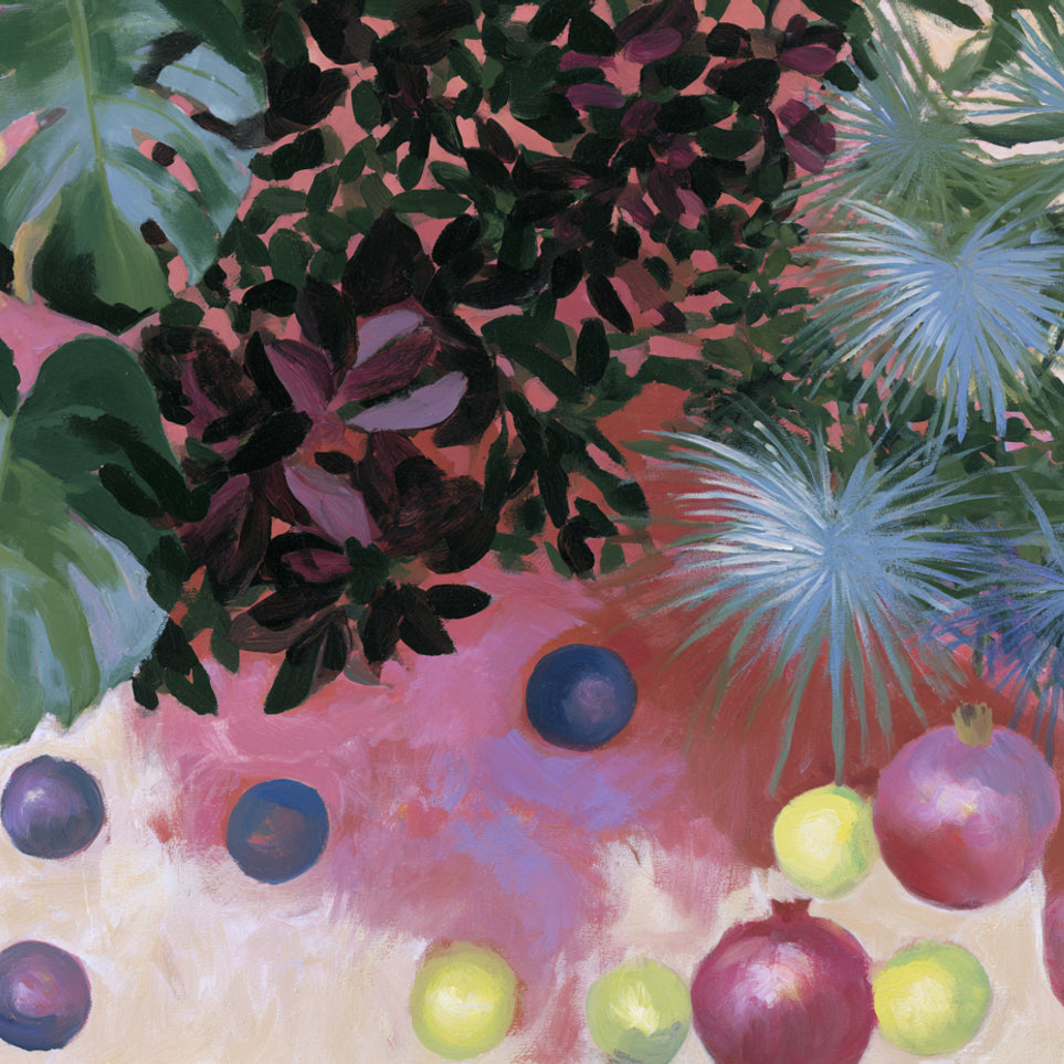 Fruit under heavy leaves
