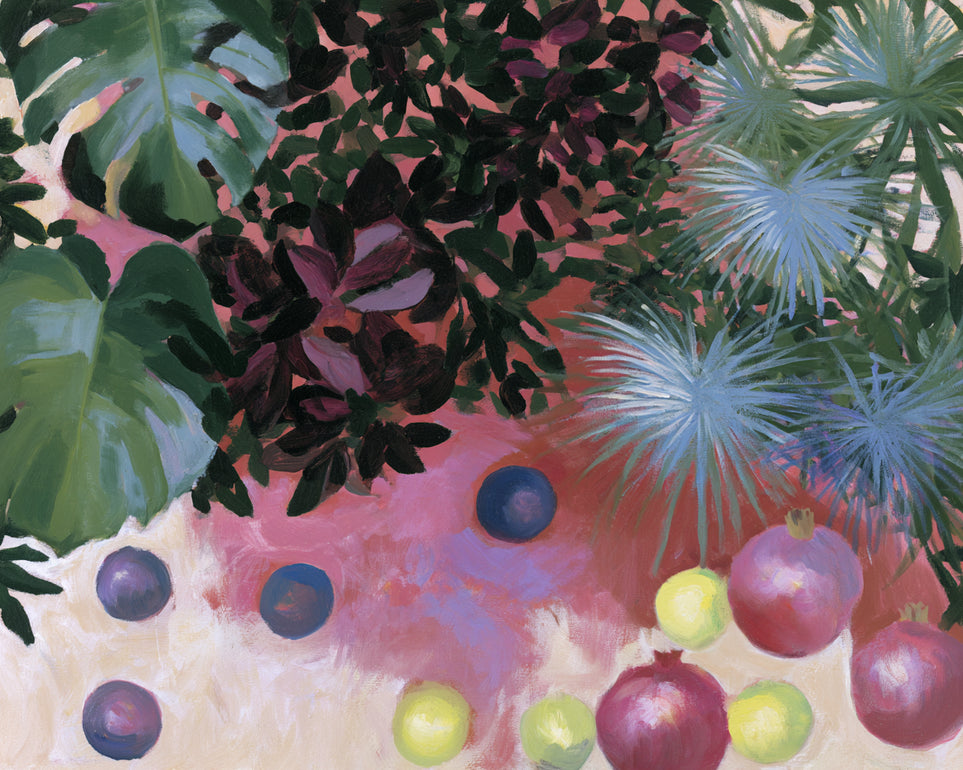 Fruit under heavy leaves