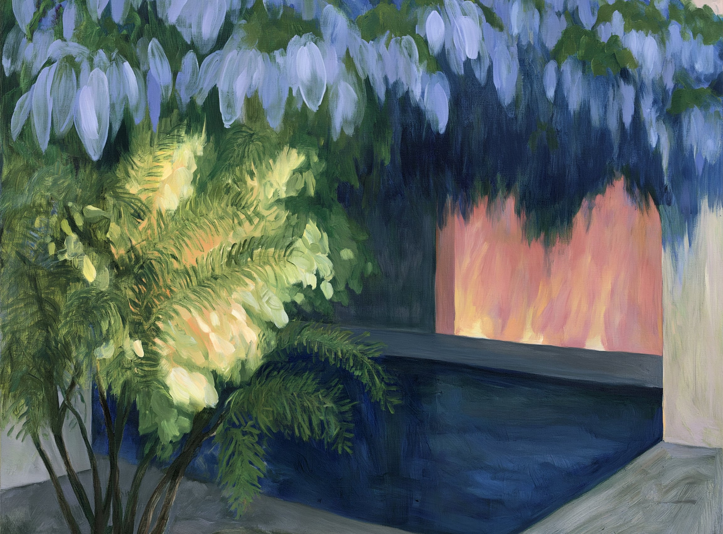 Warm door in the water