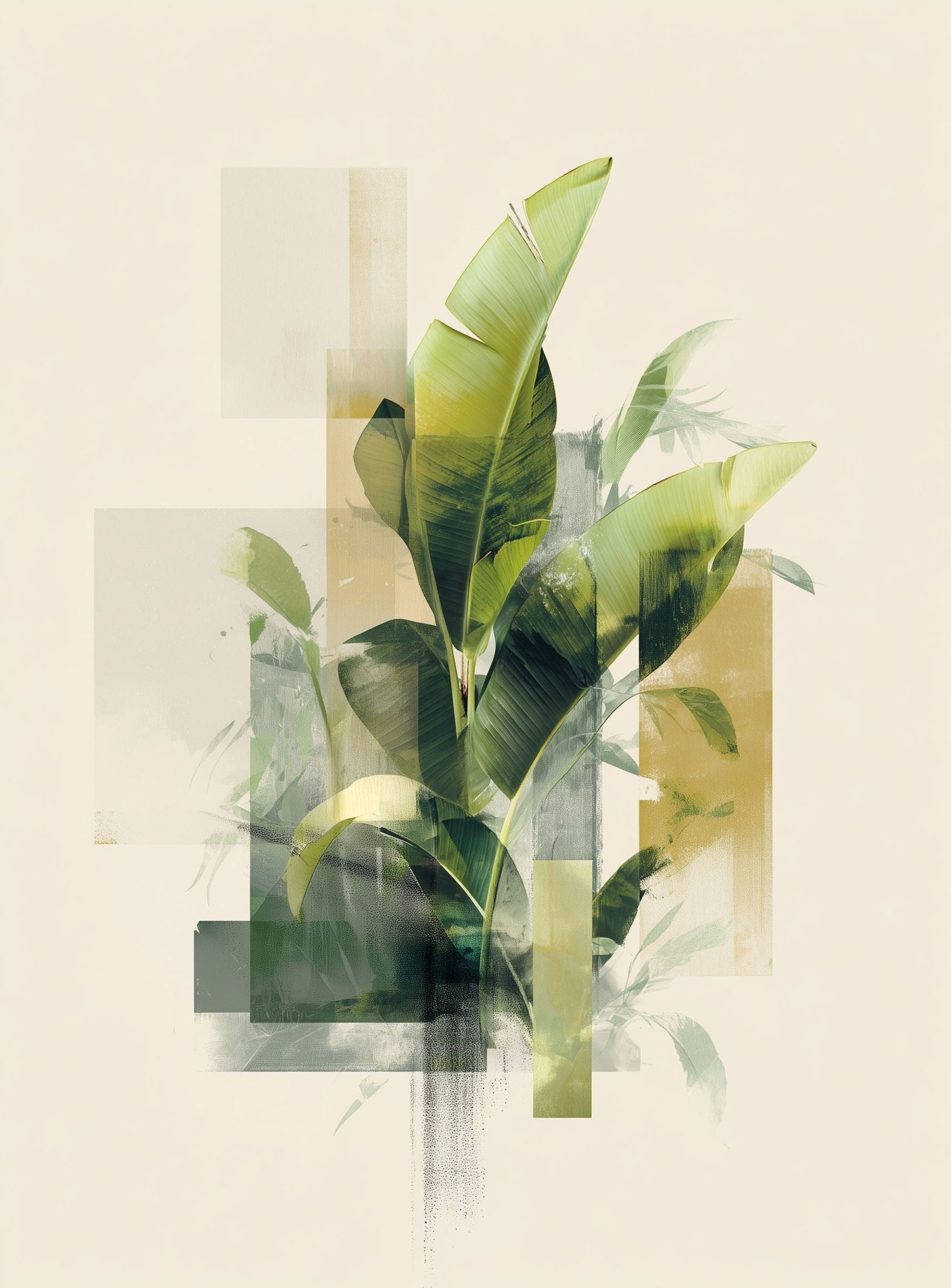 Leaves through quiet panels