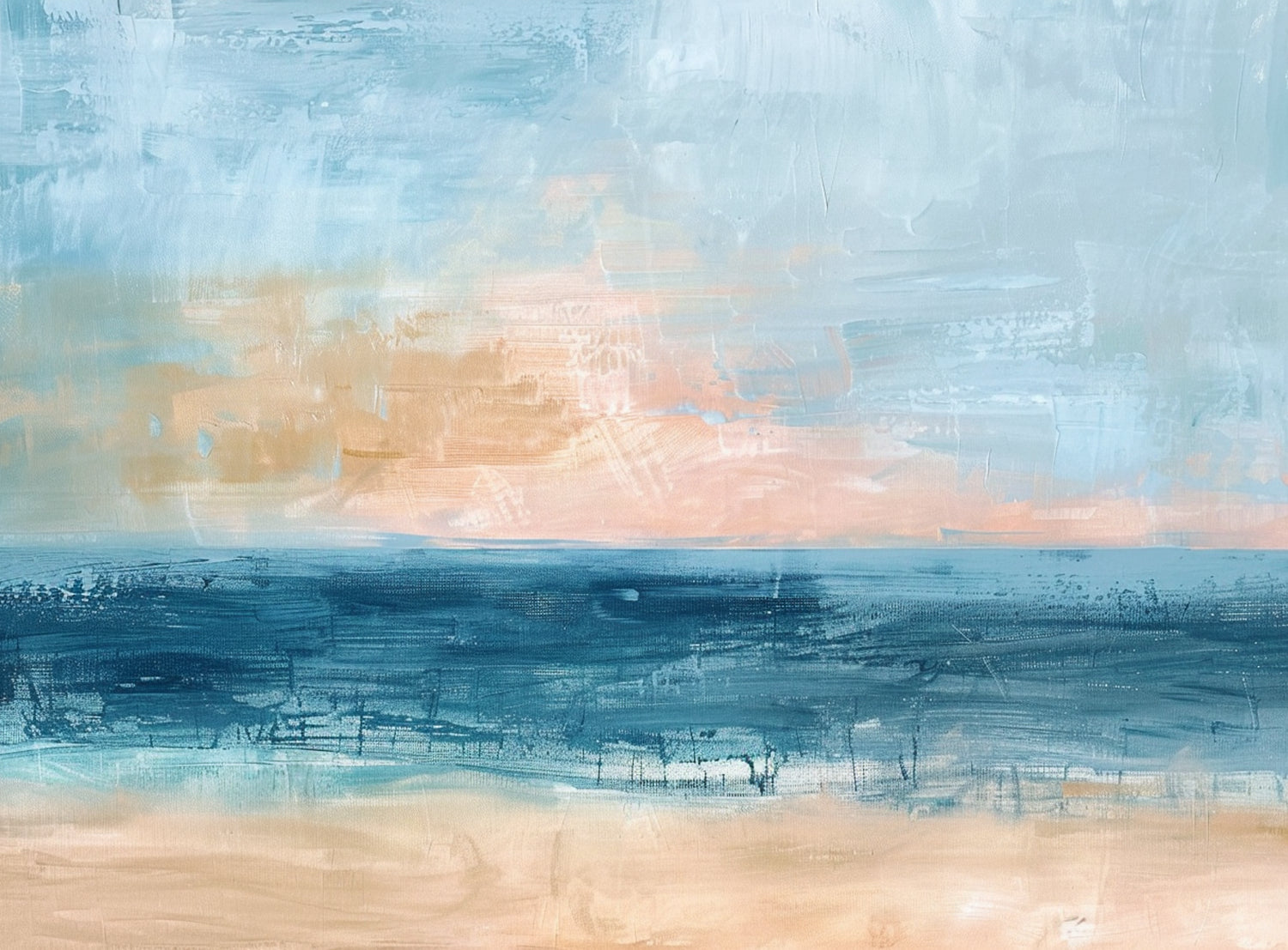 Dark water under pale sky