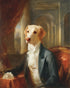 A dog in formal wear