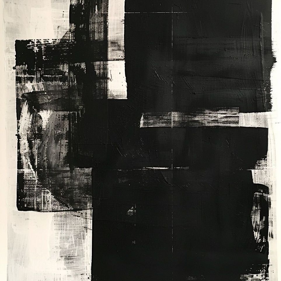 Black weight on pale ground