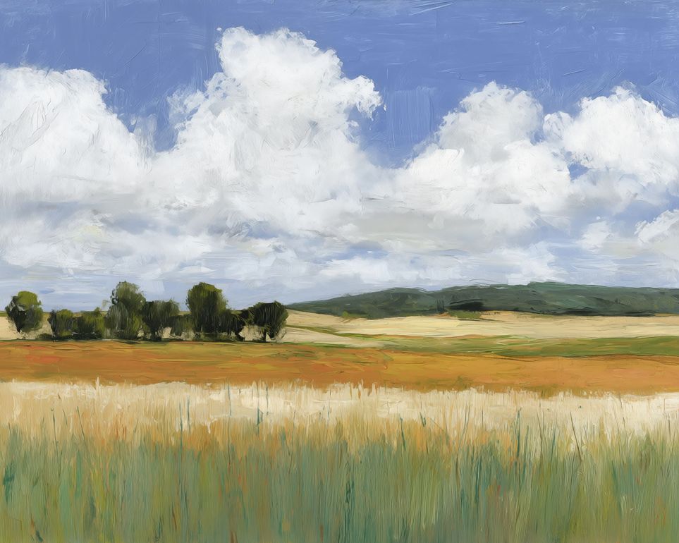 Meadow Under Clouds 