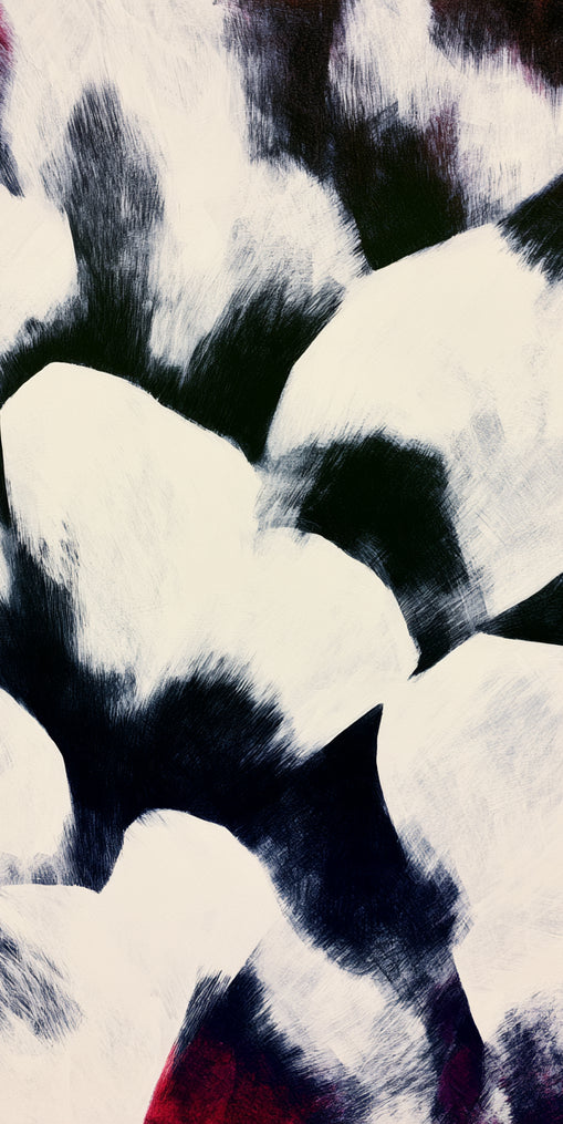 White blocks among dark ground