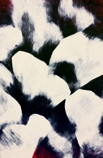 White blocks among dark ground