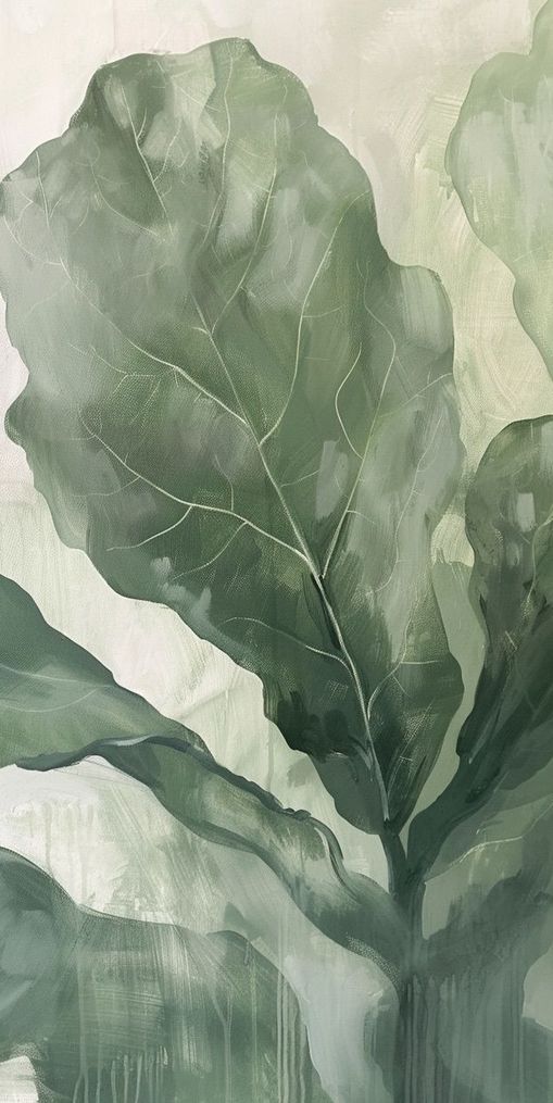 Sage leaves in pale light