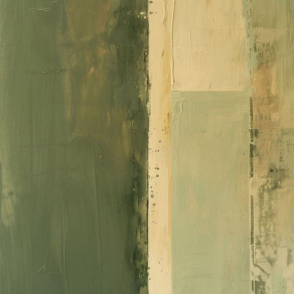 Pale seam in olive field