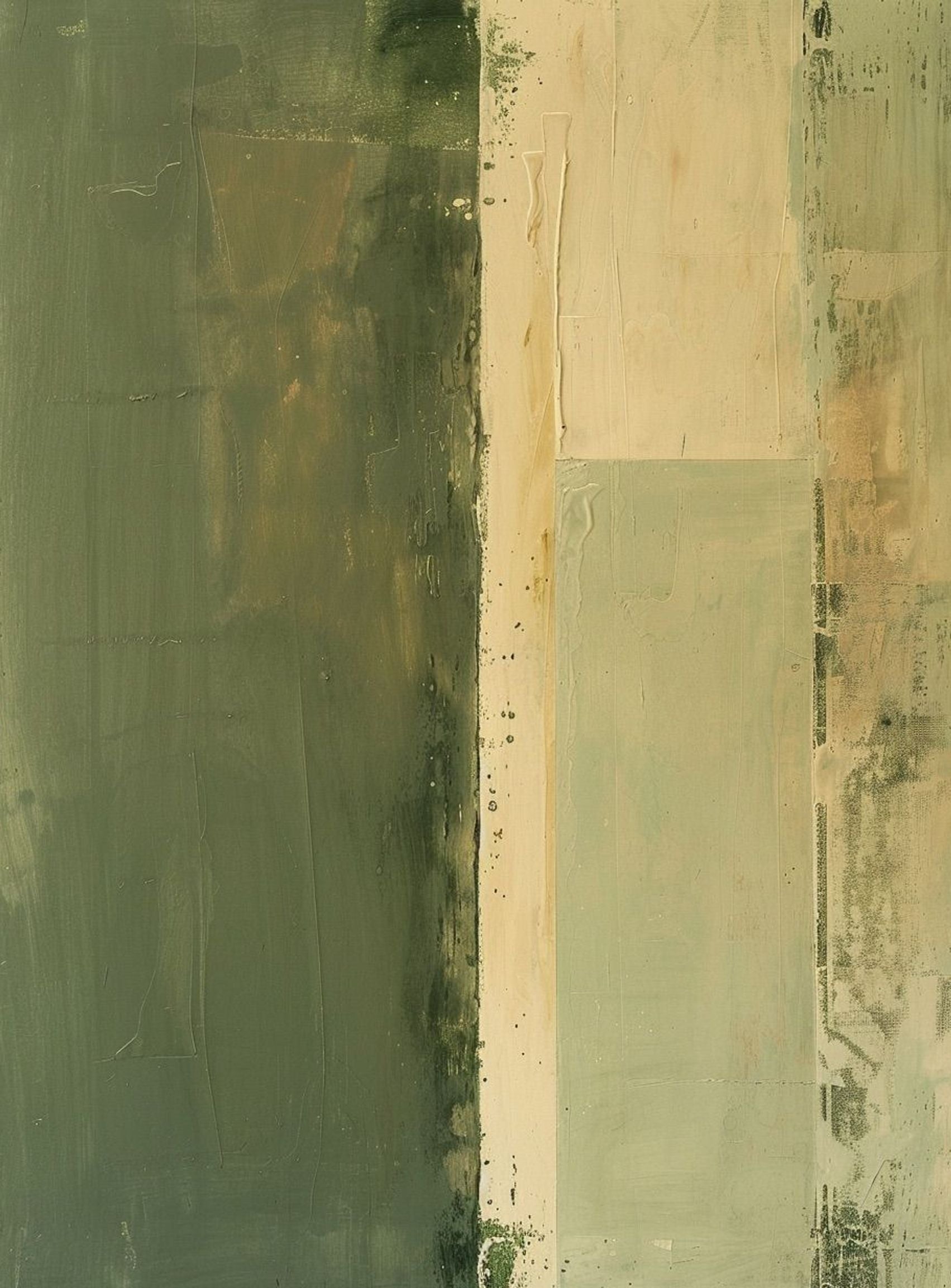 Pale seam in olive field