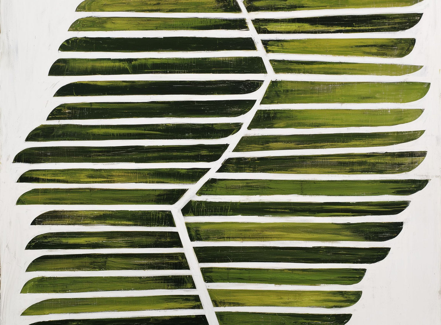Leaf ribs around a white vein