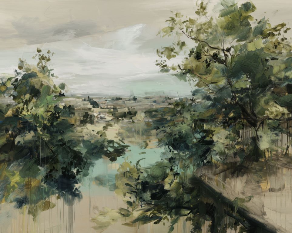 Layered Greens Before the Coast
