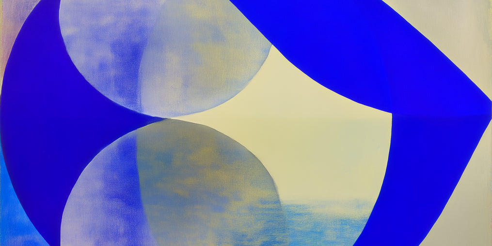 Cobalt loop on beige
