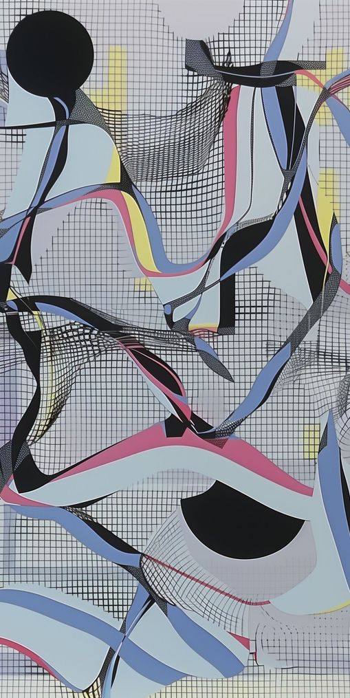 Ribbons snagged in the grid