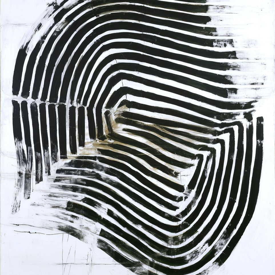 Black bands turning inward