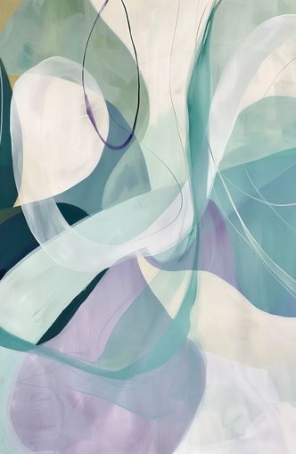 Teal and Lavender Arcs