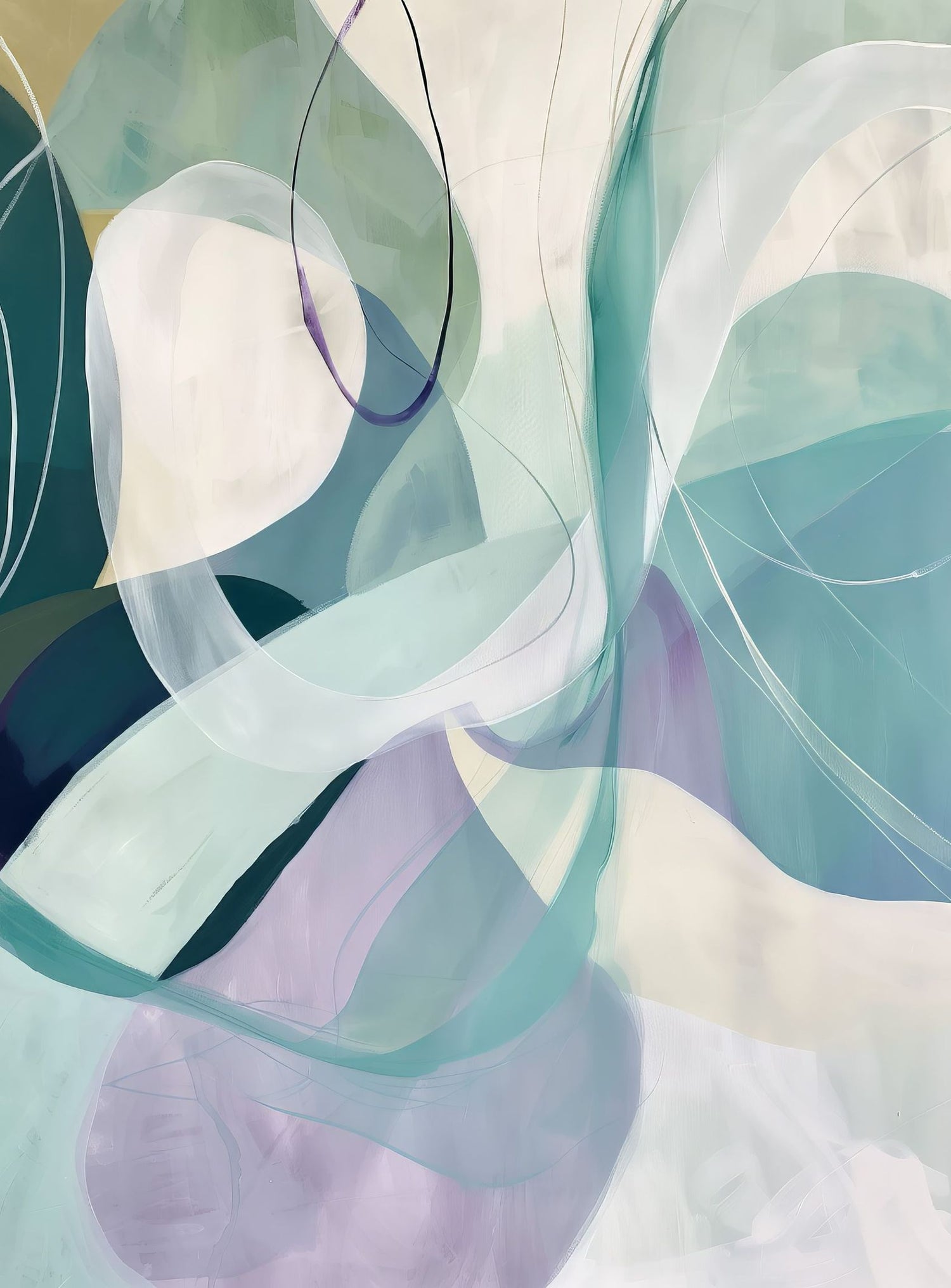 Teal and Lavender Arcs