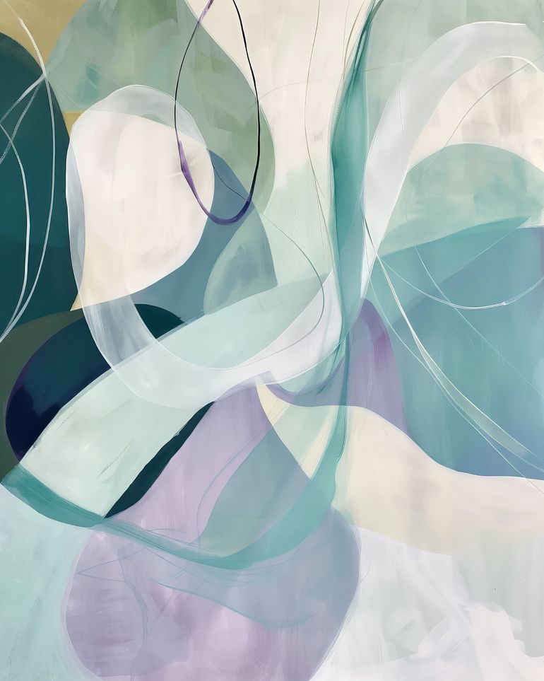 Teal and Lavender Arcs