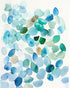 Blue and Green Petal Forms
