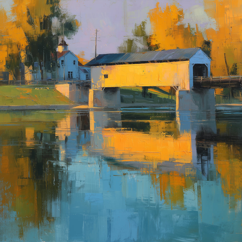 Golden Hour at the Covered Bridge