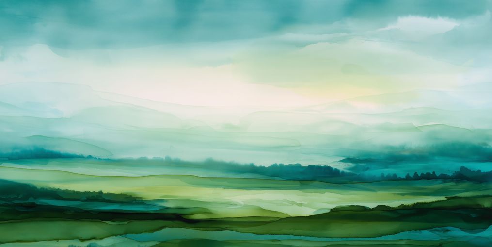 Emerald Bleeding into Teal