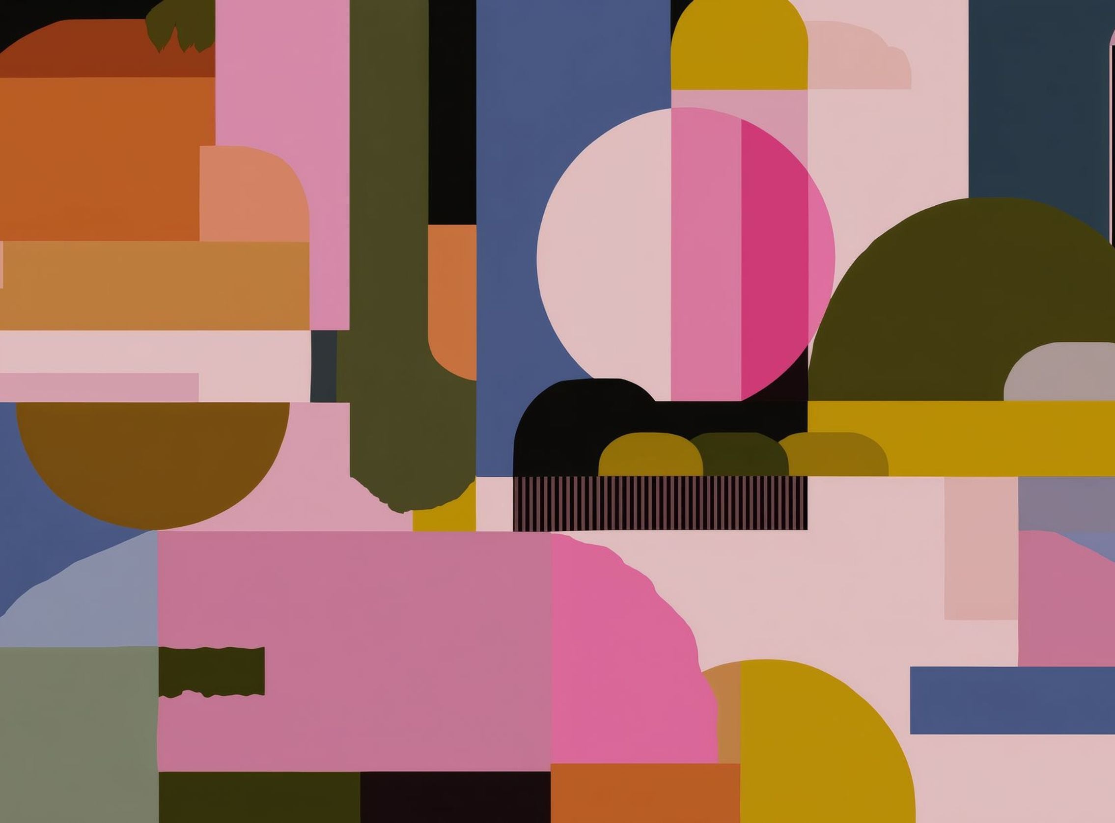 Shapes Jostling for Space 
