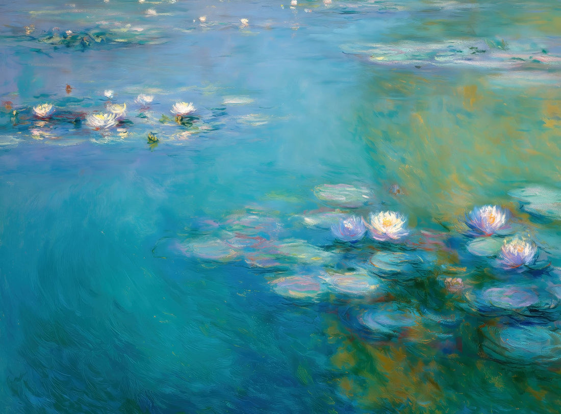 Still Water with Open Blossoms