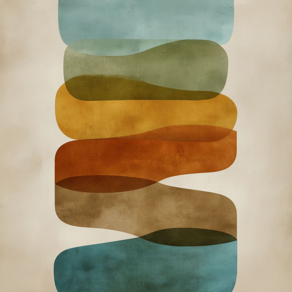 Ribbons of Muted Color