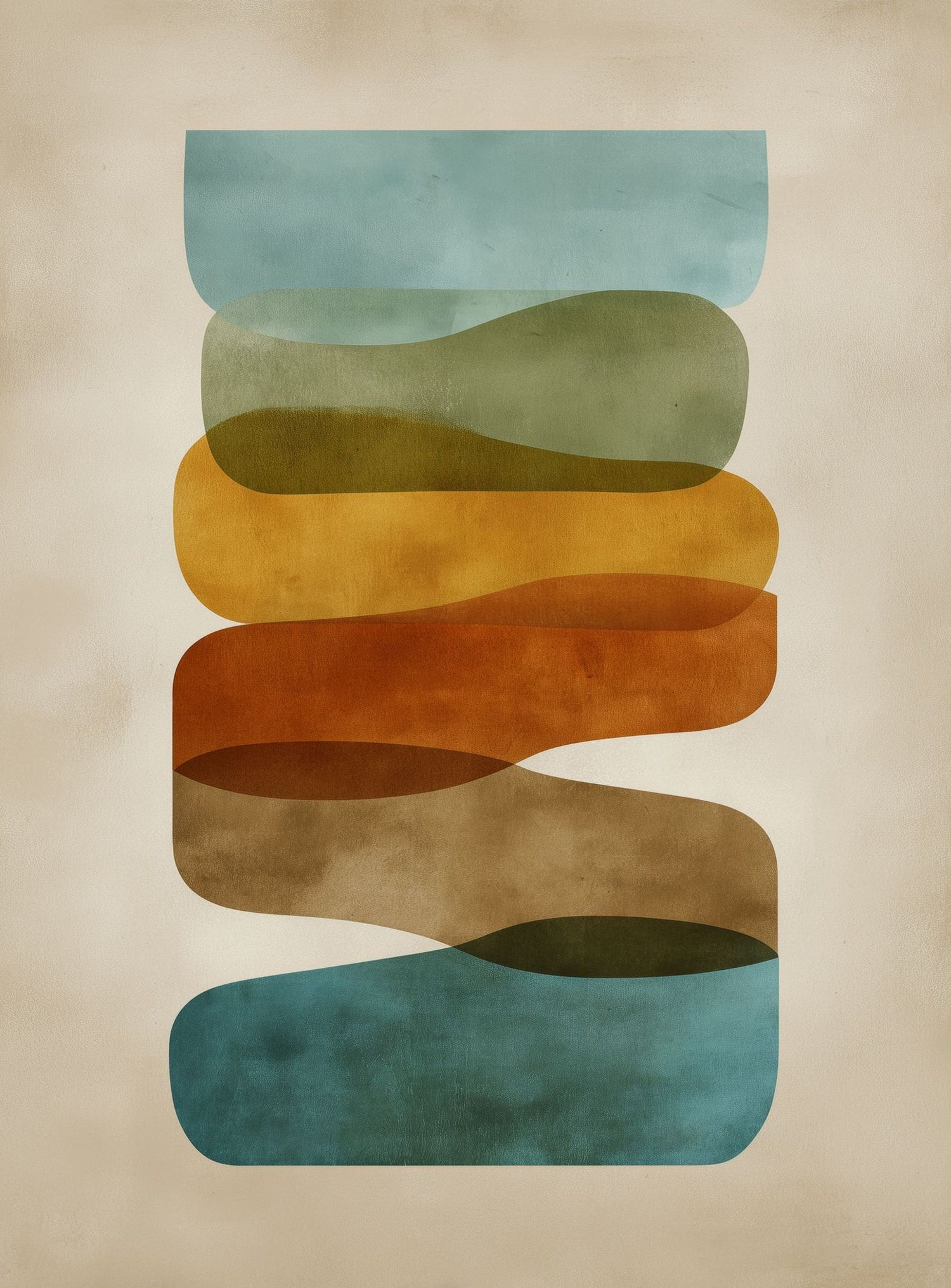 Ribbons of Muted Color