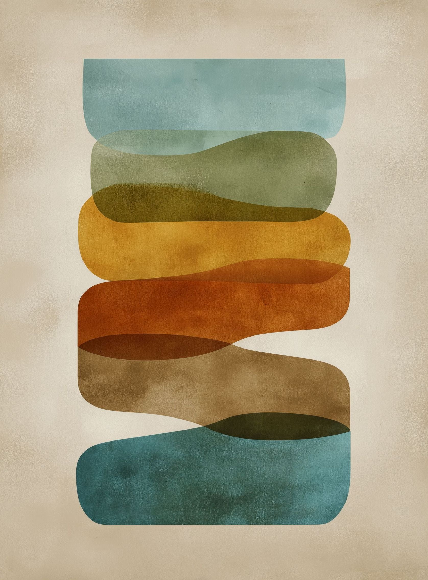 Ribbons of Muted Color