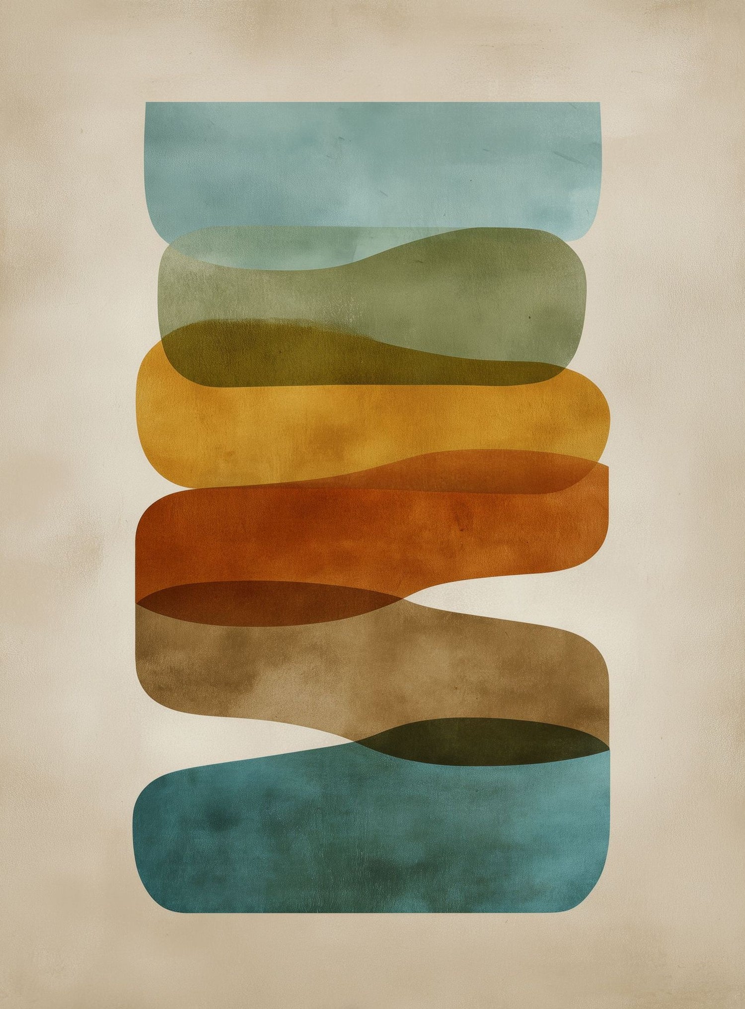 Ribbons of Muted Color