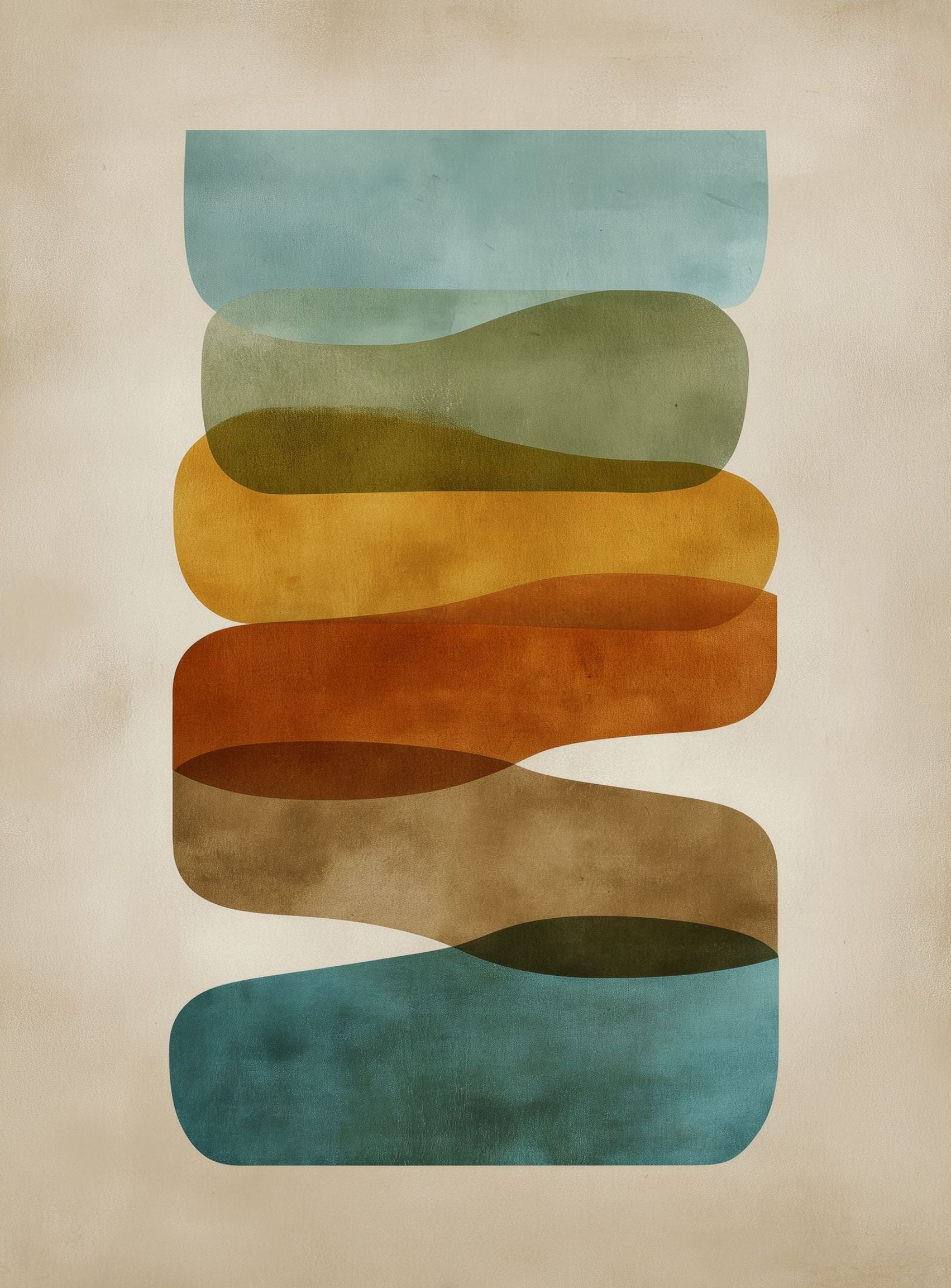 Ribbons of Muted Color