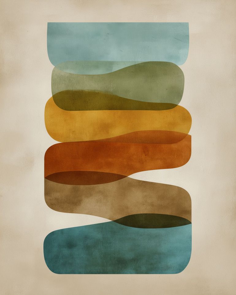 Ribbons of Muted Color