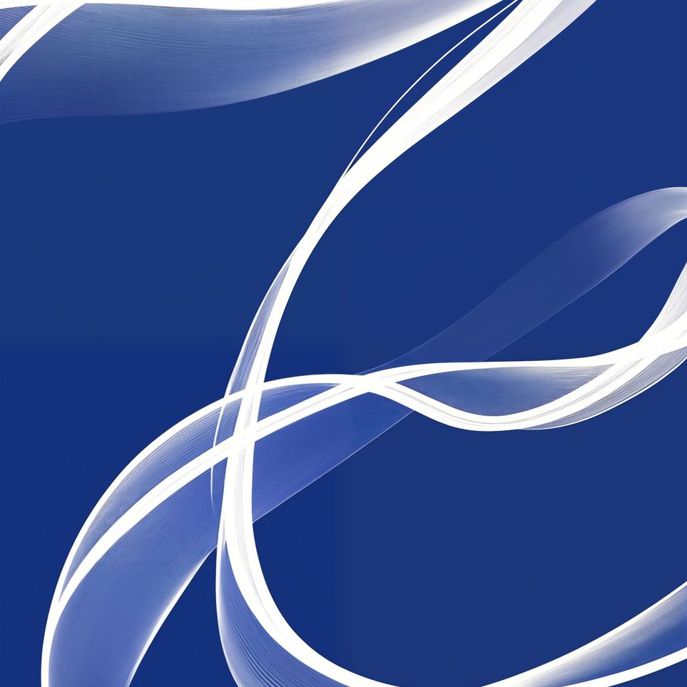 White Stroke on Blue 2