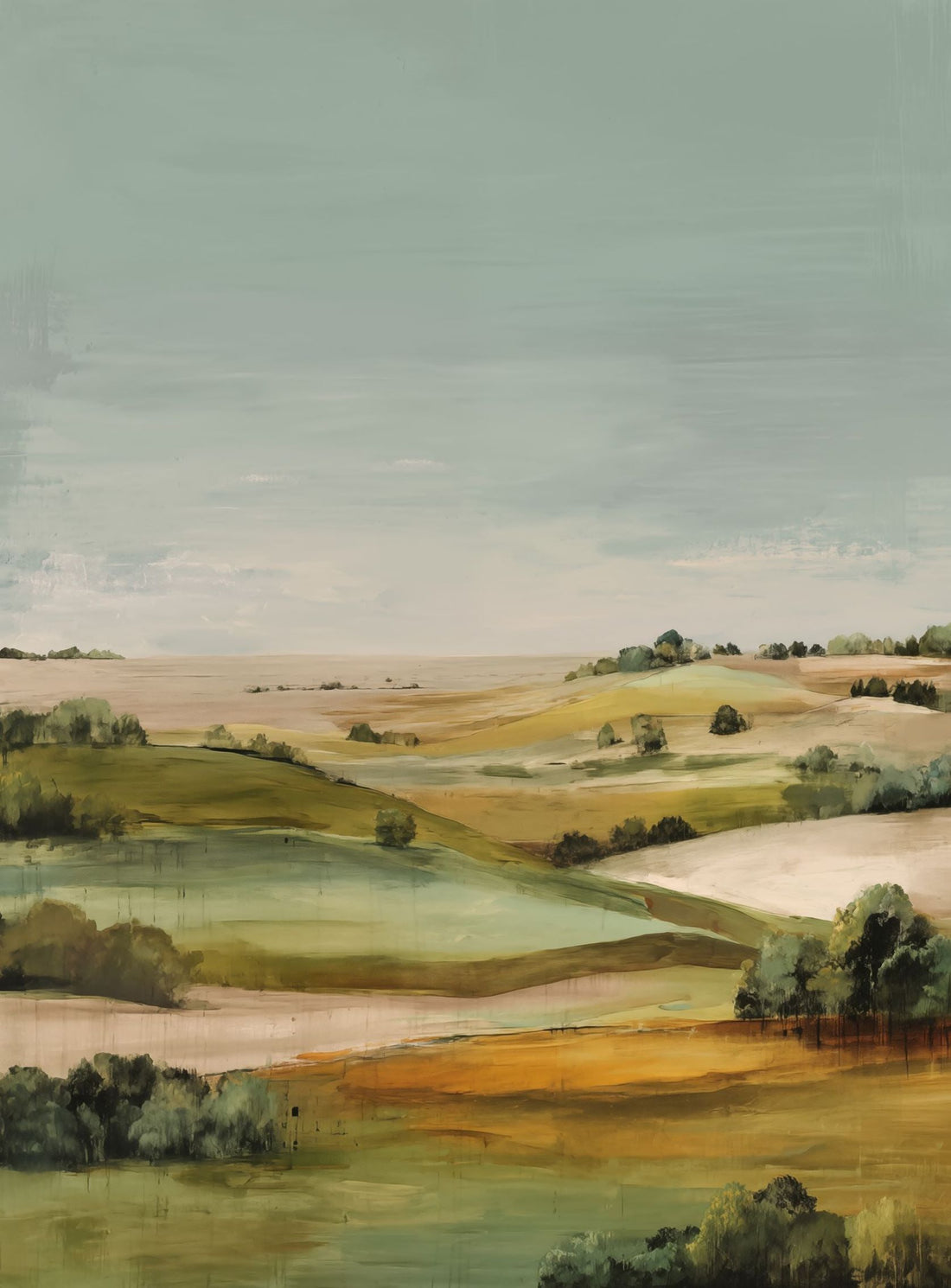 Valley with Rolling Hills