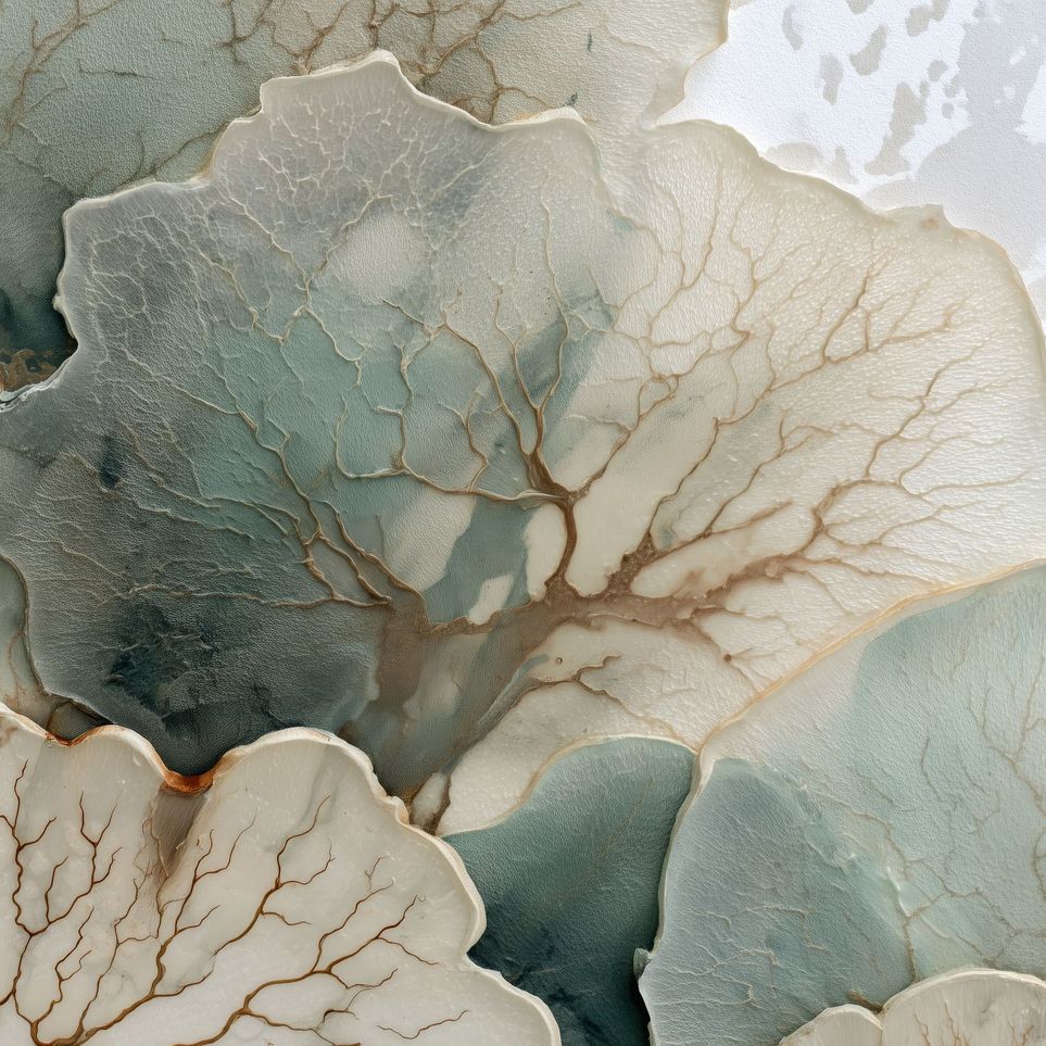 Translucent Leaves with Fine Veins