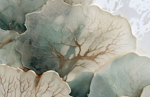 Translucent Leaves with Fine Veins