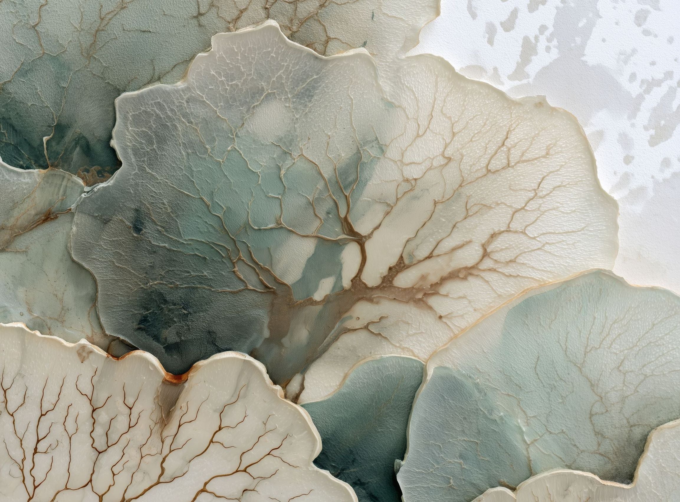 Translucent Leaves with Fine Veins