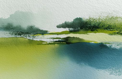 Watercolor Lakeshore