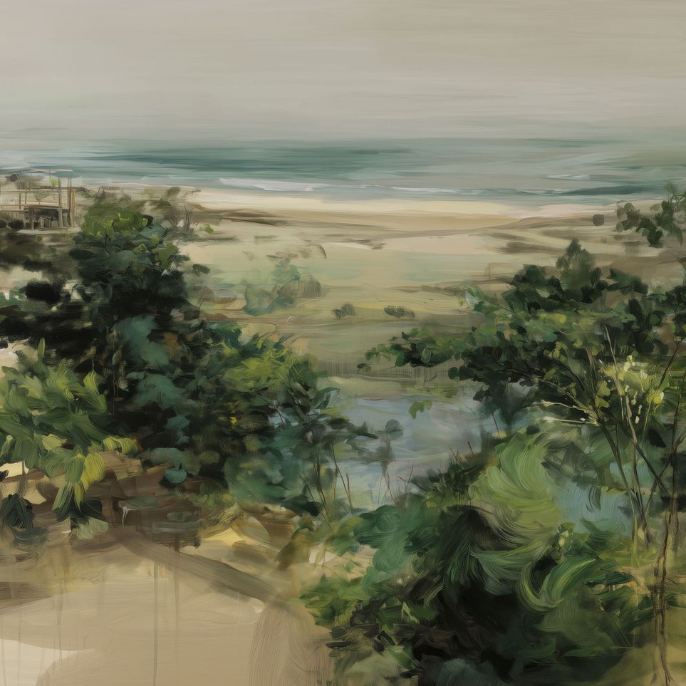 Coastal Dunes with Trees