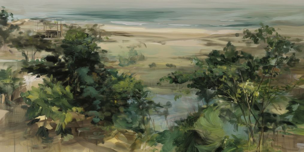 Coastal Dunes with Trees
