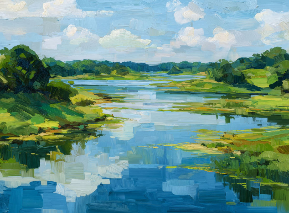 Blue Over Green